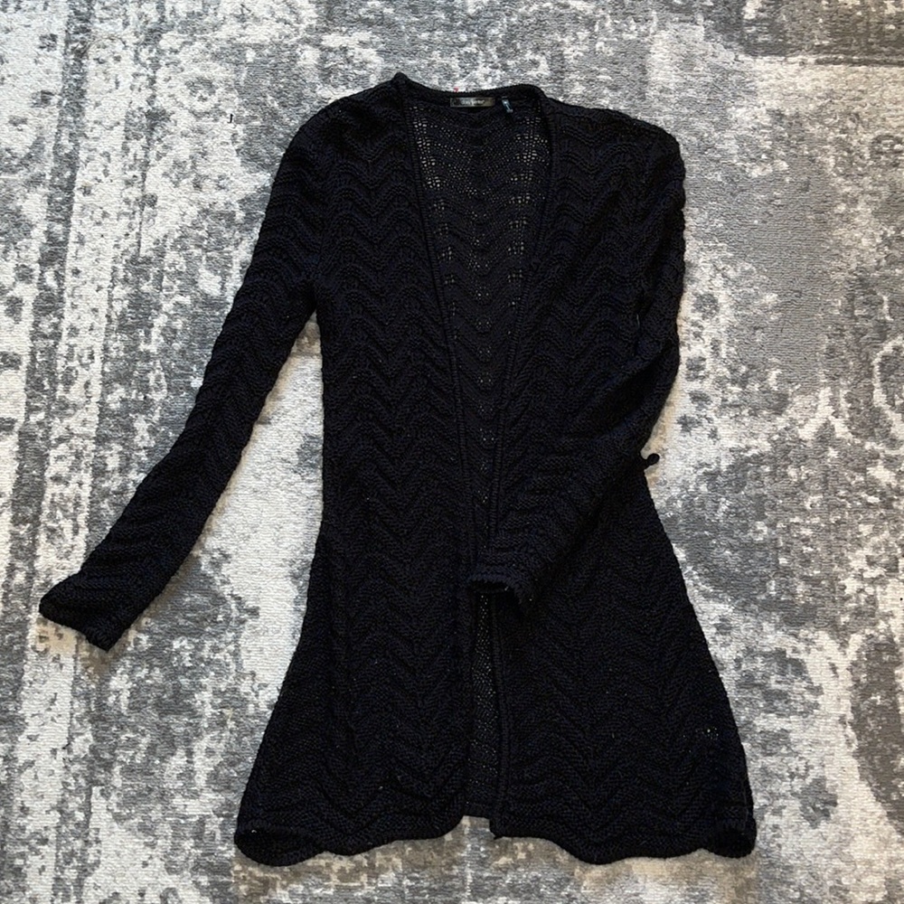 Black Knit Cardigan
